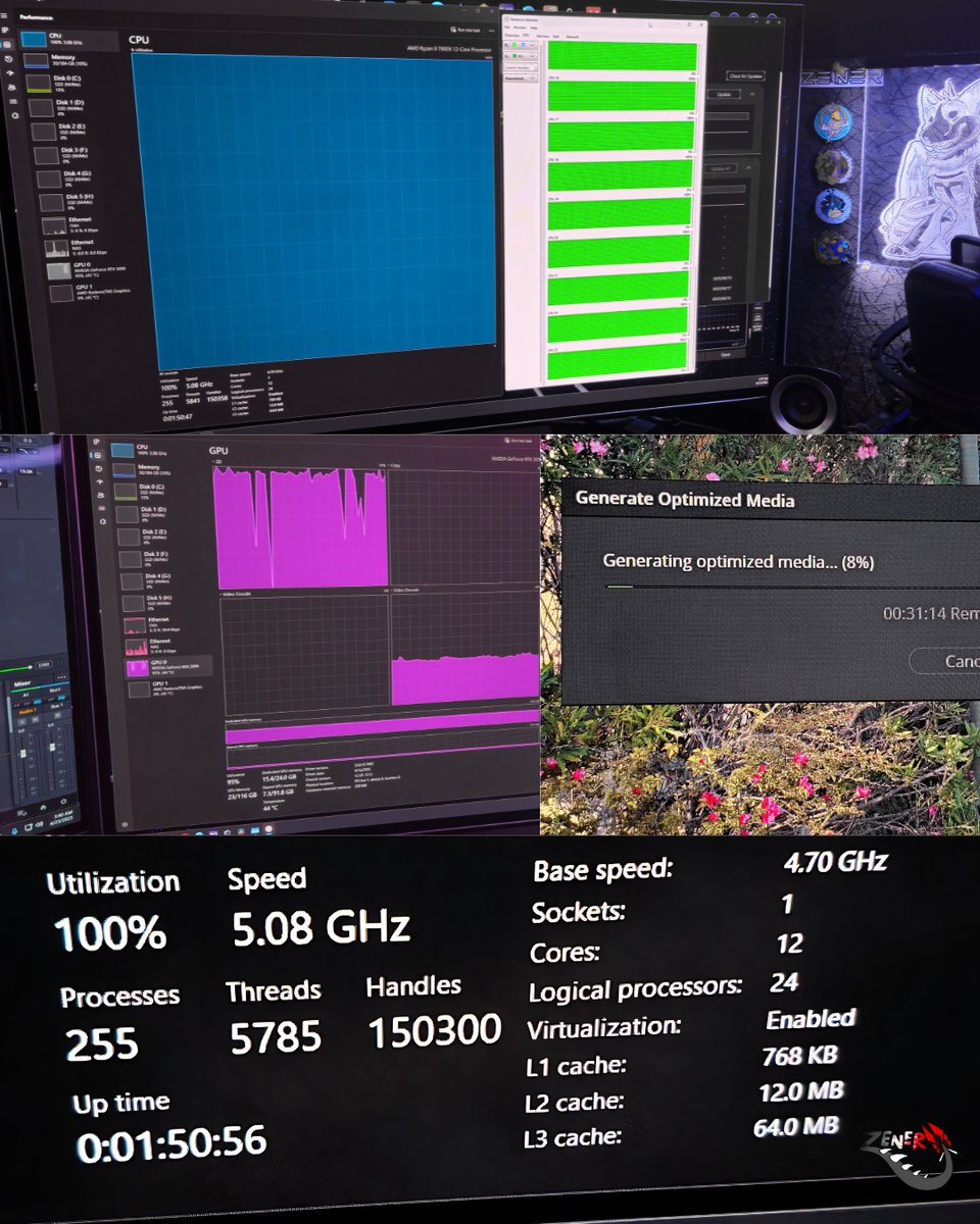 zenerdragon's tweet image. I spent the money on the rig, I'm going to use 100% of the rig!.. actually I might need a bit more rig 🤔 I'm using 100% a lot and it's getting hot in this room... Where's my wallet?
#electronics #inputoutput #editing #davinciresolve #amd #100percent #work #multicore #CPU