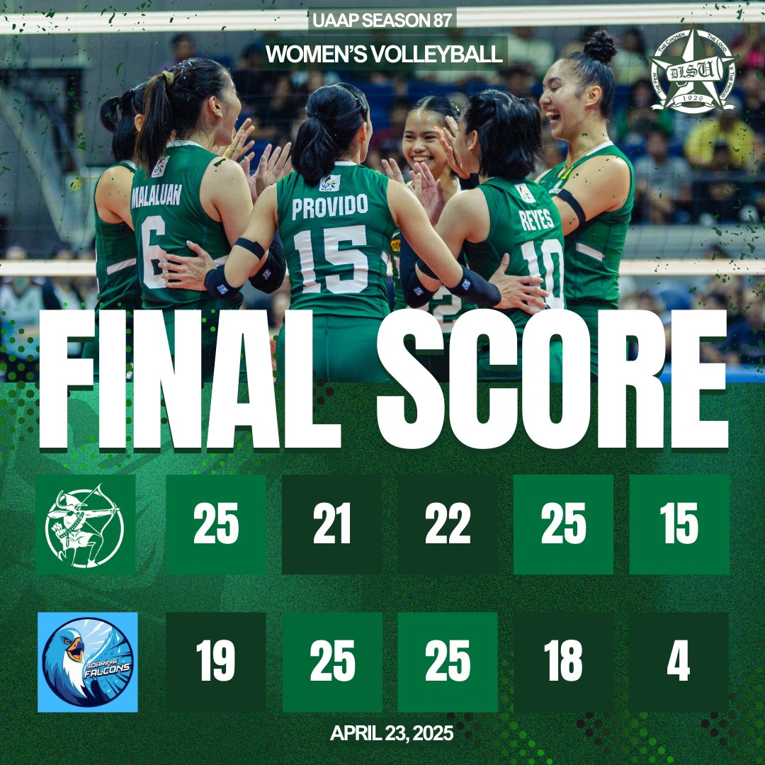 FIVE SETS, NO REGRETS!

The DLSU Lady Spikers showed heart and hustle in a 5-set match against Adamson’s Women’s Volleyball Team, taking home the win.

Photo Credits: DLSU Sports - Jose Turingan

#AnimoLaSalle
#DLSULadySpikers
#DLSUAnimoSquad
#ASDigitalCheerleade