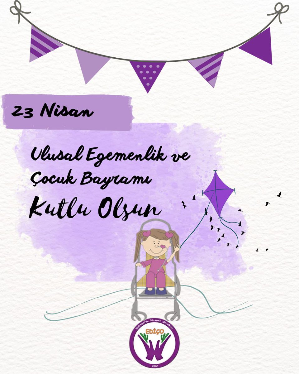 Tüm çocuklarımızın 23 Nisan Ulusal Egemenlik ve Çocuk Bayramı kutlu olsun. 🇹🇷