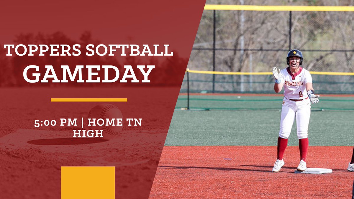 Home game today at 5pm vs. TN High. Let’s go Toppers!