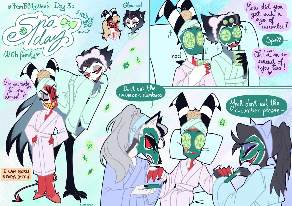 sunnsuto's tweet image. #femblitzweek Day 3: Spa Day

His ass was not ready to relax 💅✨