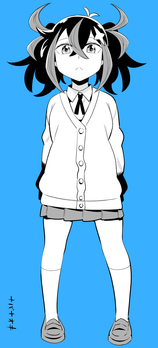 ヒカリ「おはようございますヒカリちゃんを描きましたFM-Aマシンも早く作らんとな#イラス」|ナバナオキ✒︎漫画家のイラスト