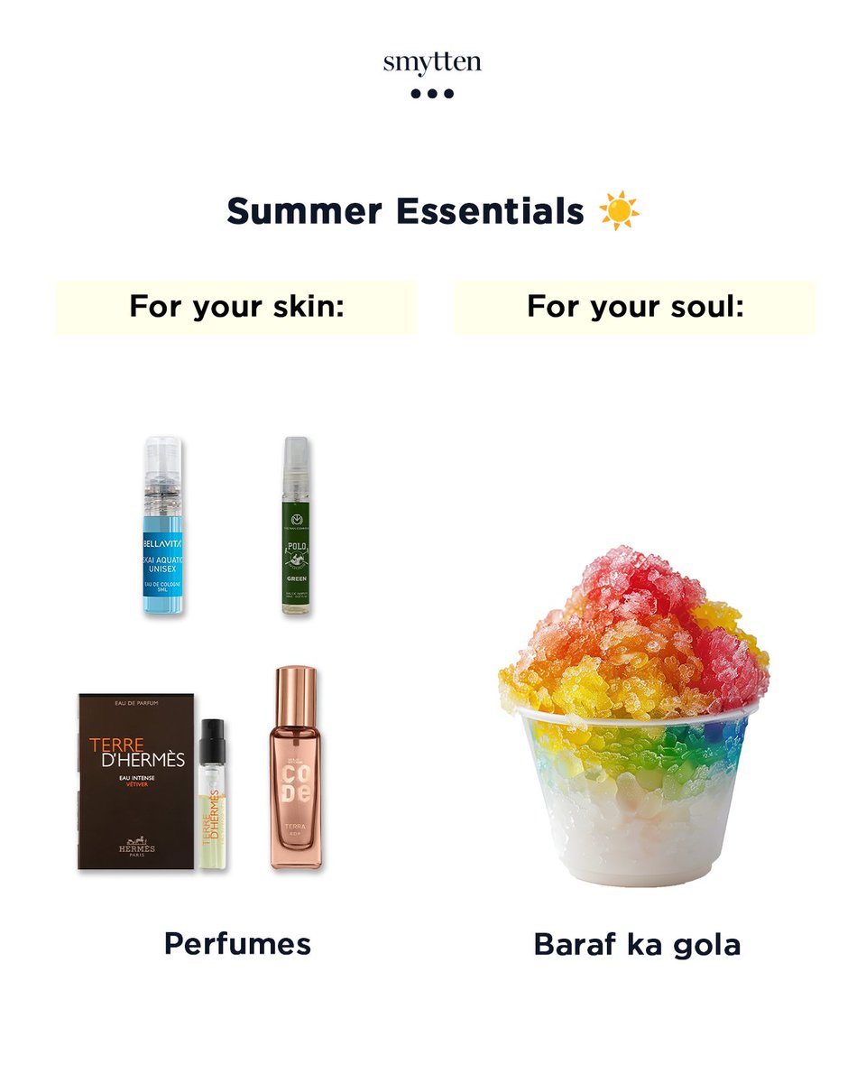 GetSmytten's tweet photo. Get summer-ready with just one click ☀️

Here's how: Just head to the Smytten app and grab your essentials now! 🛍️

#SPF #Summer https://t.co/kpNvyygSdU