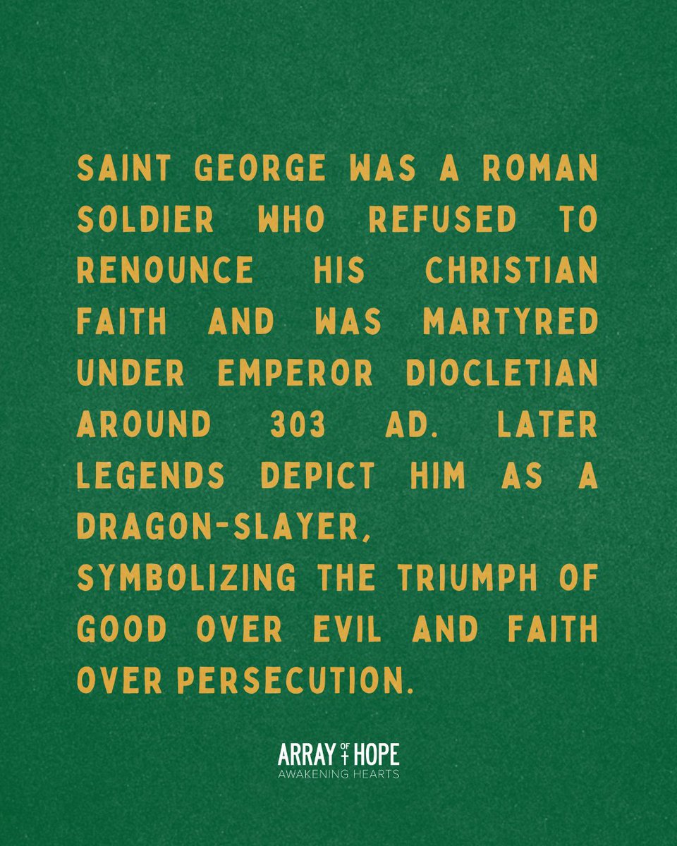 St. George, pray for us! 🙏