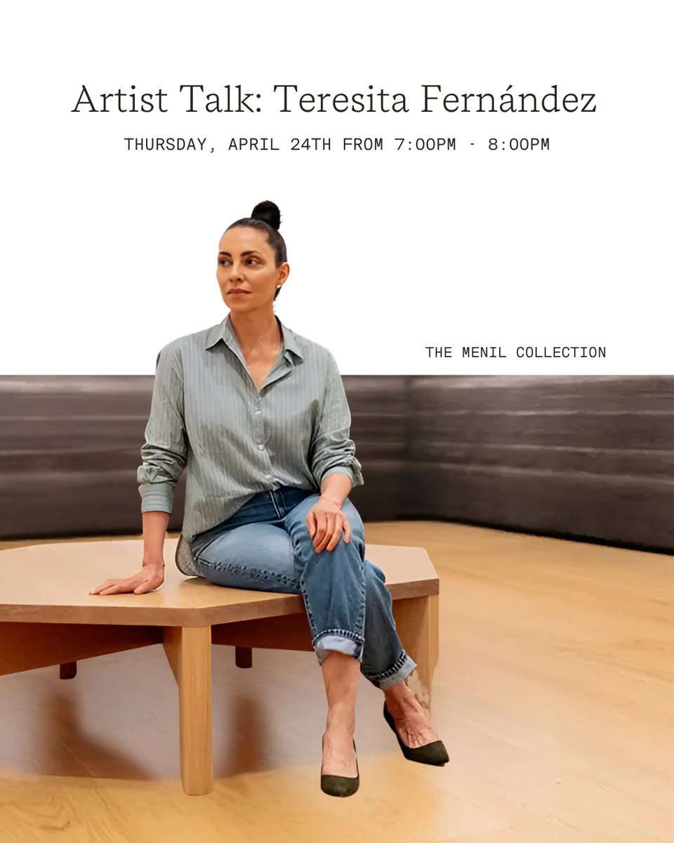 Join @menilcollection for an Artist Talk with Teresita Fernández as she shares how she reimagines landscapes by revealing the stories they hold beneath the surface. ✨🎨 

Click the link below to learn more.
l8r.it/Xpqy