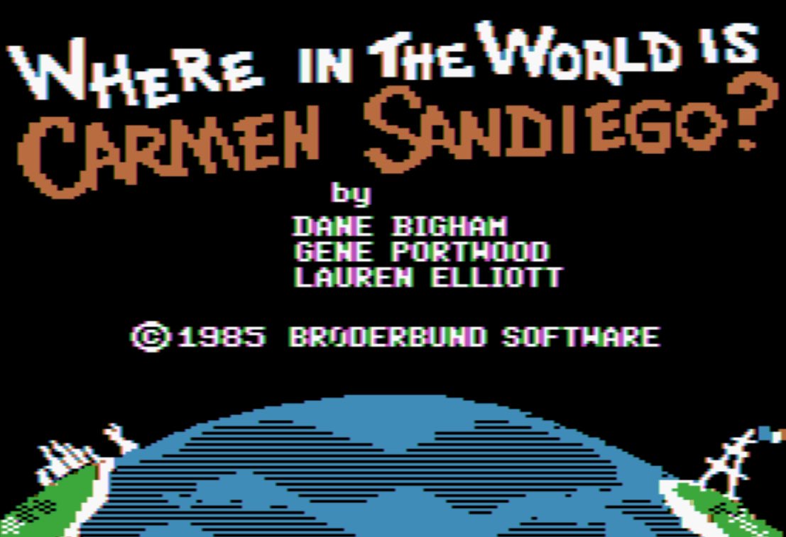 boomtownpodcast's tweet image. 40 years ago today, the video game, Where in the World is Carmen Sandiego? (1985) was released. It is the first product in the Carmen Sandiego franchise. #80s #80svideogames