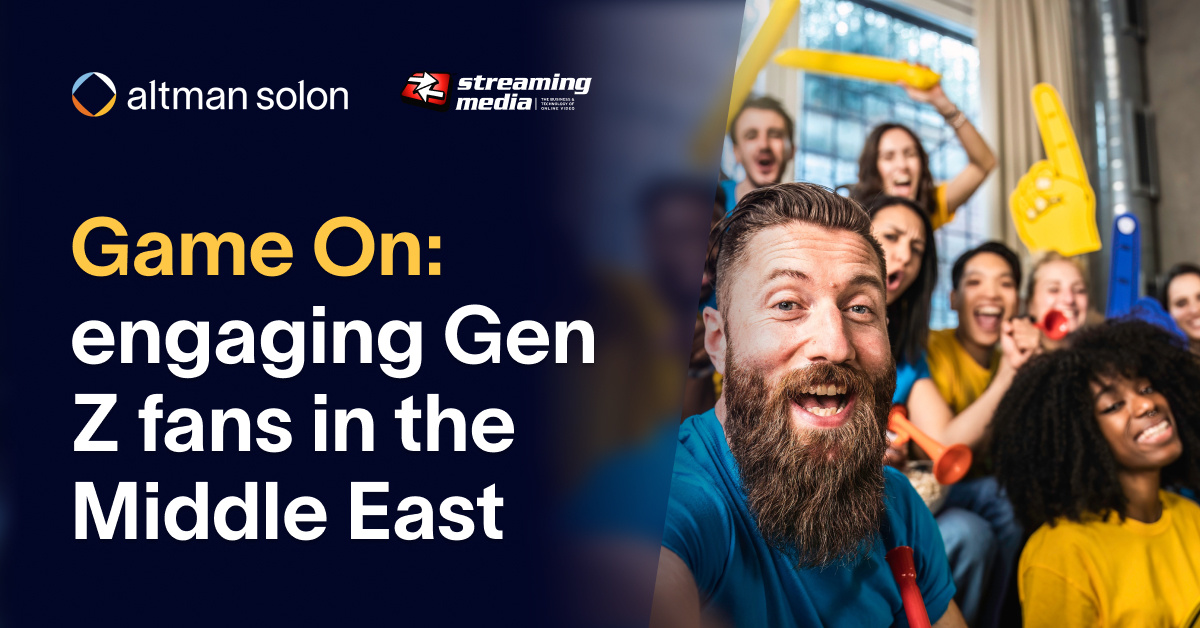 "The Middle East is showing what’s possible when you invest in the full fan journey." 🌍⚽
Andreas Tiefengraber spoke w/ @StreamingMedia about Gen Z fans in MENA, based on insights from our 2024 Global Sports Survey. 
#AltmanSolon #SportsStrategy #MiddleEastMarkets