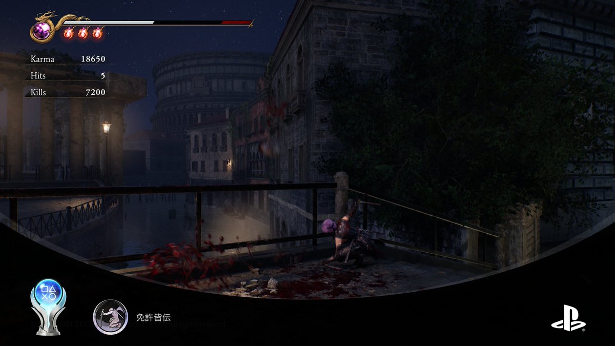 jester1489246's tweet photo. 「NINJA GAIDEN 2 Black」のプラチナトロフィー🏆️取得しました🥷
本編4周とチャプターチャレンジ含みで実質本編8周はかなりしんどいです😅
TAG MISSIONはマスコレ版Σ2よりは若干楽かなぁと🤔
シリーズ経験者向けのゲームなので、ニンジャガ初心者には結構キツいと思います😓
#NINJAGAIDEN2Black https://t.co/huis022wcW