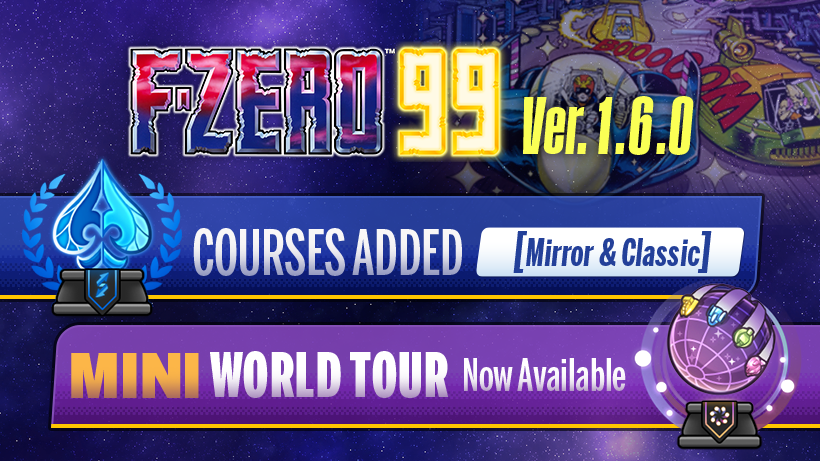 NintendoAmerica's tweet photo. The Ace League expands in F-ZERO 99! Can you take first place on challenging mirrored tracks and in Classic mode?

Play for free with a #NintendoSwitchOnline membership: https://t.co/rhIf9PCDje https://t.co/R40wCj0Q6l