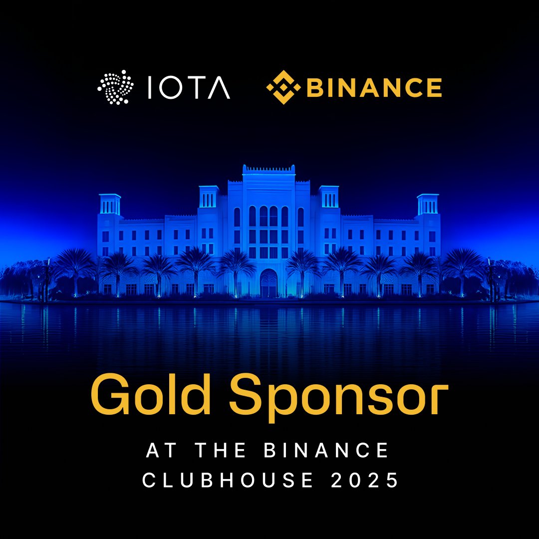 🚨 Excited to announce that #IOTA is a Gold Sponsor at the #BinanceClubhouse in Dubai 🇦🇪 — from April 30th to May 1st!
If you're in town for #Token2049, come connect with us! Get your tickets ⤵️
binance.com/en/events/Bina…
<a href="/binance/">Binance</a> <a href="/BinanceArabic/">Binance MENA</a>