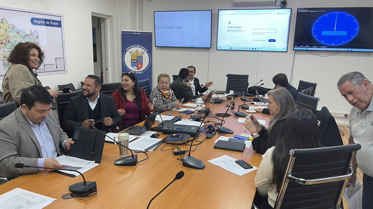 🌥️ Muy buenos días. Como siempre les saludamos muy afectuosamente para contarles que estamos a minutos de iniciar el trabajo de comisiones aquí en el Consejo Regional de Ñuble.