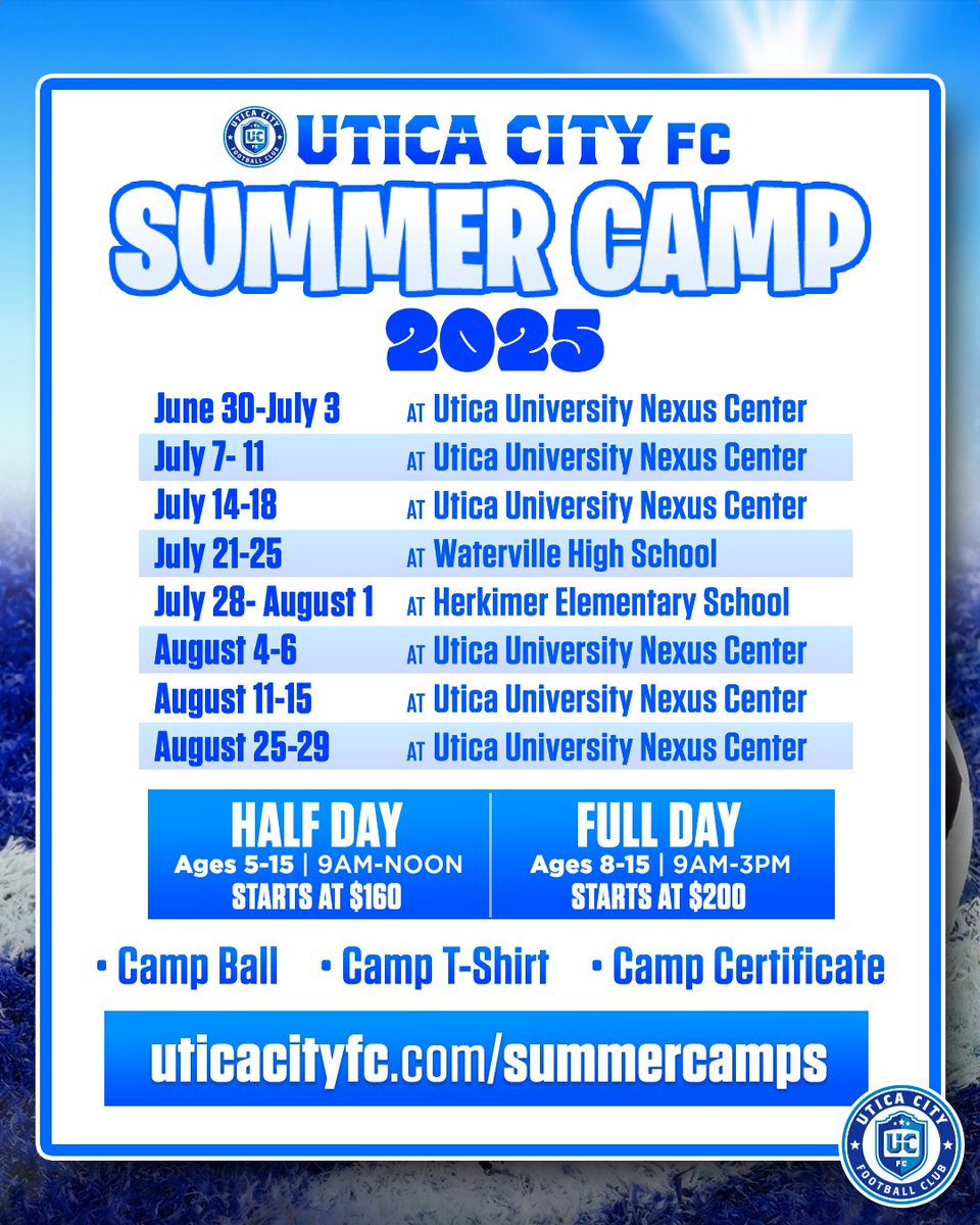 Don't forget to sign up for the UCFC 2025 summer camp! 

We hope to see you there! ⚽️