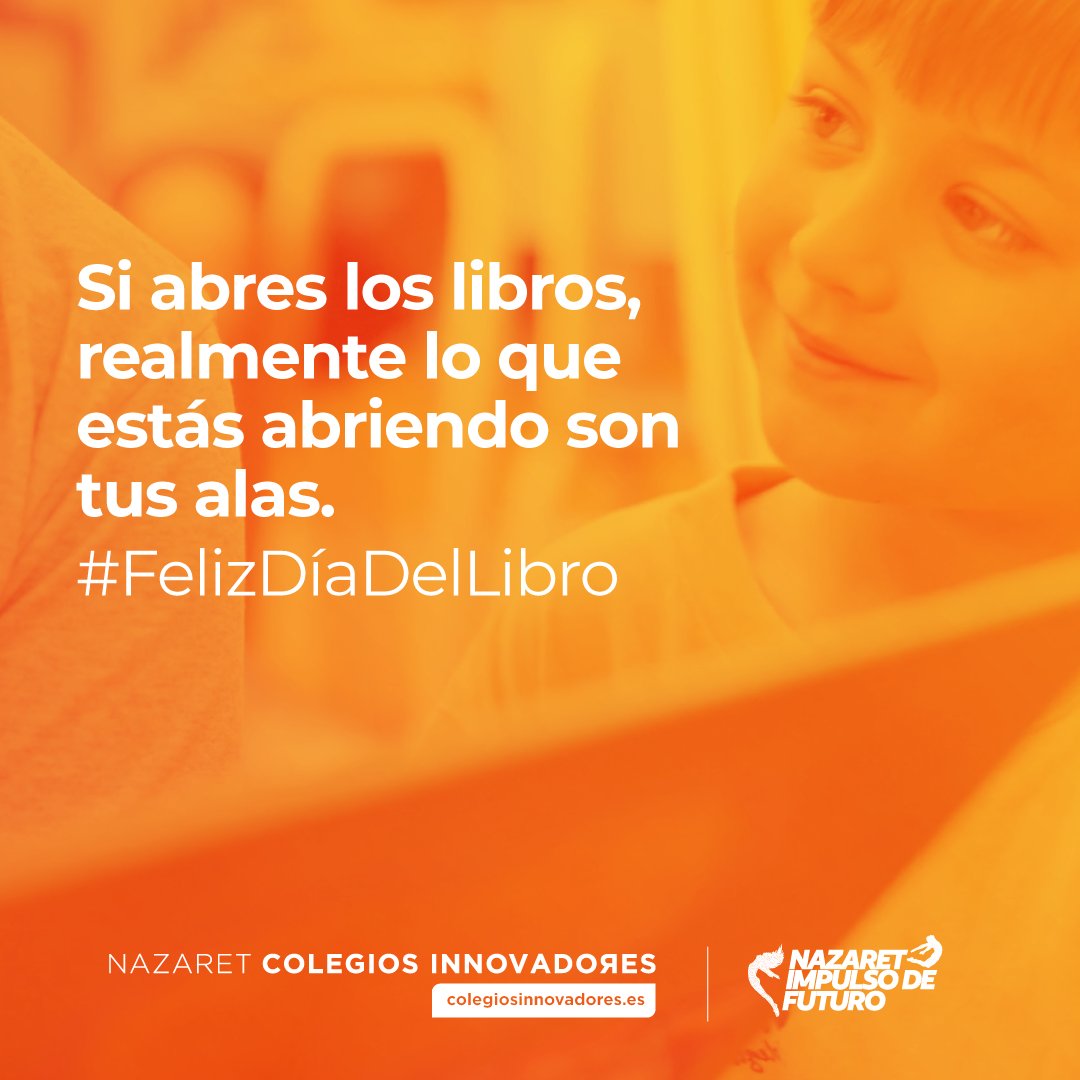 Leer nos hace crecer, soñar y volar más alto. ¡#FelizDíaDelLibro! 📖📚✨

#NazaretImpulsoDeFuturo #NazaretColegiosInnovadores #CrecemosJuntos