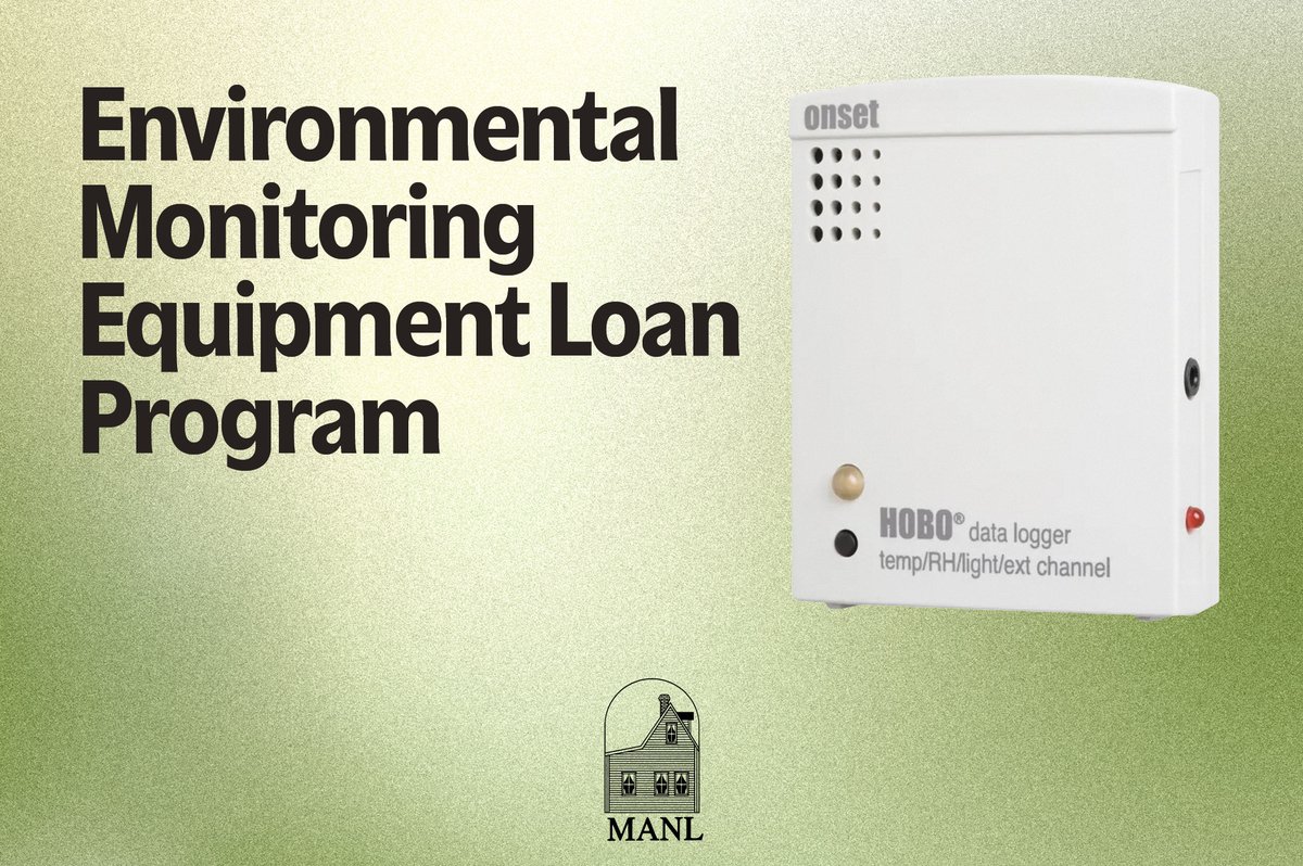 Did you know that institutional members of MANL can borrow data loggers at no charge in order to monitor the environment in their facilities? For more information: museumsnl.ca/environmental-…