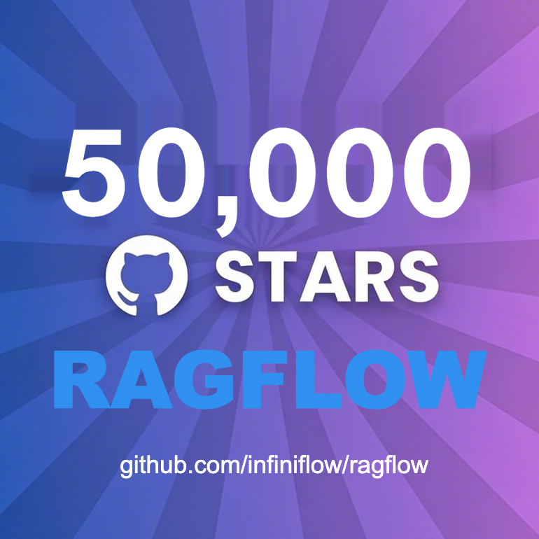 infiniflowai's tweet image. ⭐️ RAGFlow hit 50k GitHub stars when it released version 0.18! 🎉🎉🎉
