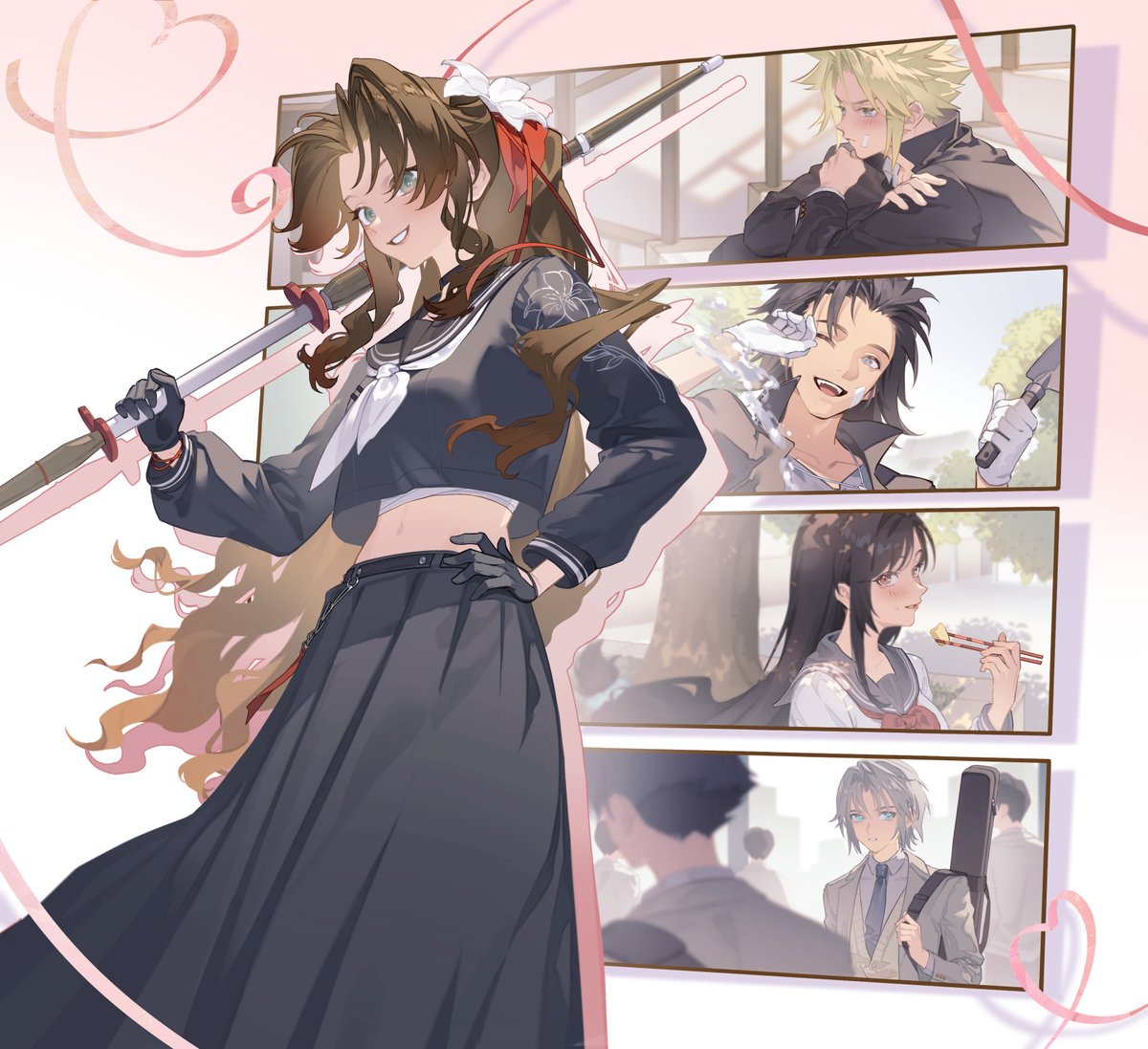 《花咲く恋の予感❤~Loveless with You~》
ファイナルファンタジーVII乙女ゲームが正式発表！（偽
#エアリス #クラウド #ザックス #ティファ #セフィロス 
#クラエア #ザクエア #エアティ #セフィエア