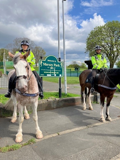 MerPolWirral's tweet photo. We have increased Police patrols in #Tranmere &amp; #NewFerry. Our @MerPolMounted will be in #MerseyPark #NewFerryPark this afternoon/evening due to an increase in #ASB. If you have any information please contact us via @MerPolCC, 101 or Crimestoppers anonymously on 0800 555 111. https://t.co/OYXzKqbH13