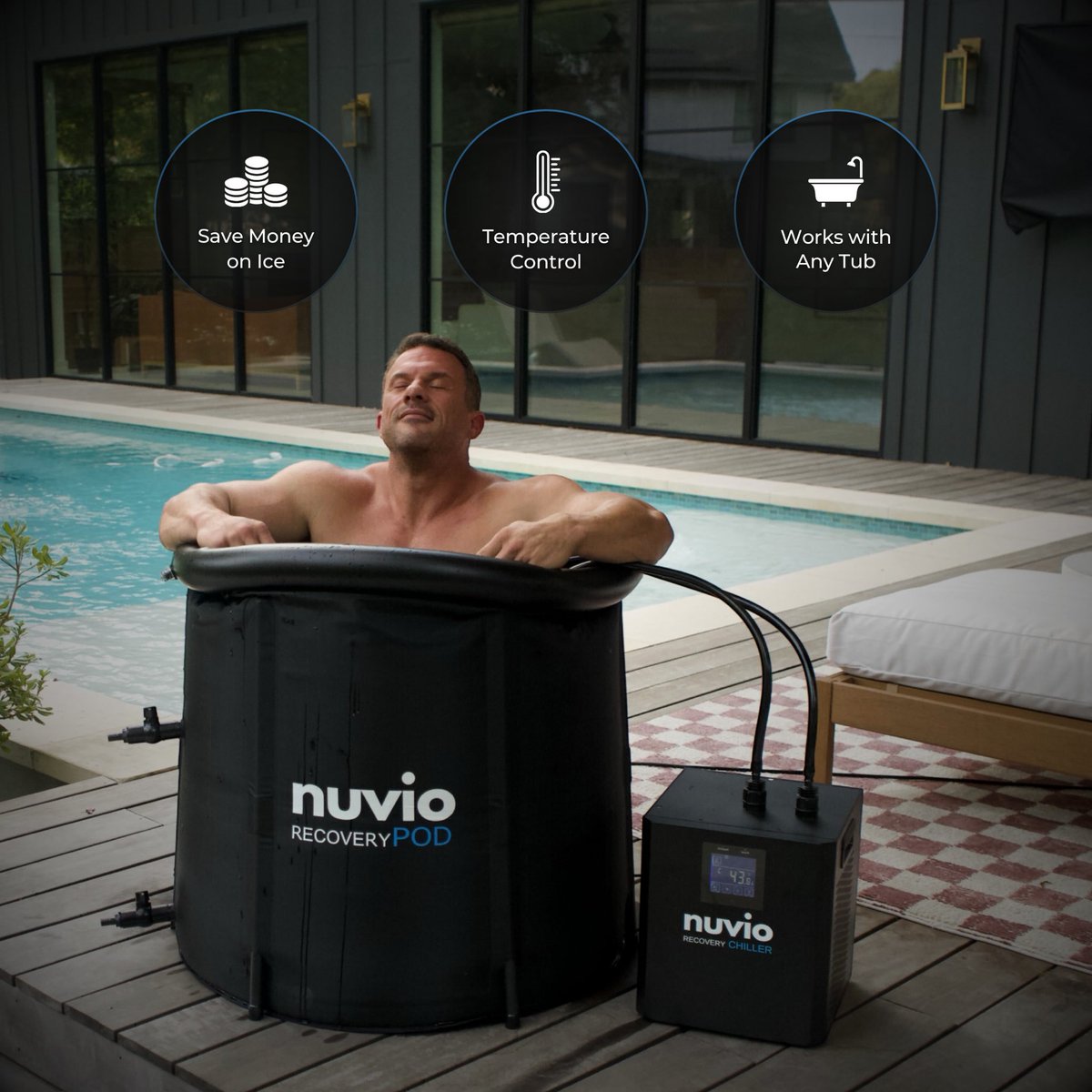 Revolutionize Your Recovery Routine with The Most Affordable Ice Bath Solution - The Recovery Chiller for Ice Baths.