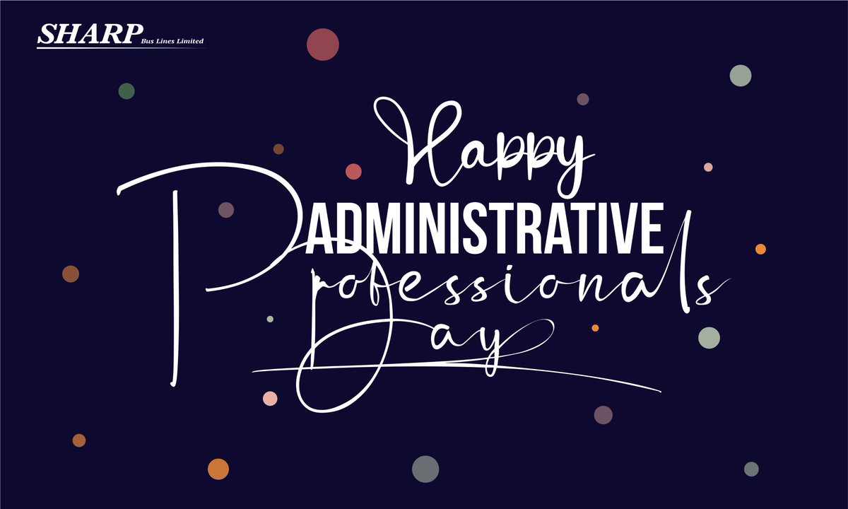 Happy #AdministrativeProfessionalsDay to our incredible team across Southern Ontario! 🗂️💛 

From organizing chaos to keeping things moving, you’re the heart of Sharp Bus Lines. Thank you for everything you do! 🚌👏 

#TeamSharp #GratitudeOnTheGo