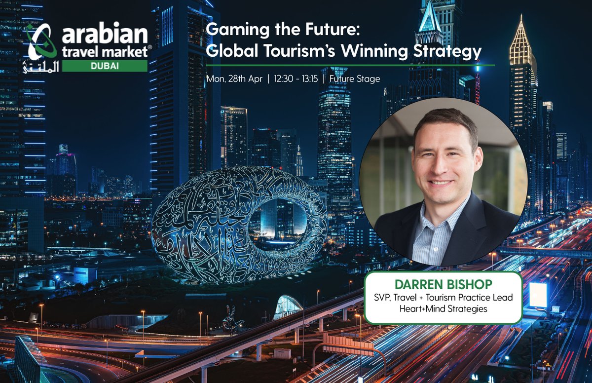 Darren Bishop, our Travel + Tourism practice lead, is speaking at <a href="/ATMDubai/">ATM Dubai</a> next week! Darren is lending his expertise to a panel on gaming and global tourism in the session "Gaming the Future." If you're at #ATM25 go see Darren on the Future Stage next Monday! #ATMDubai