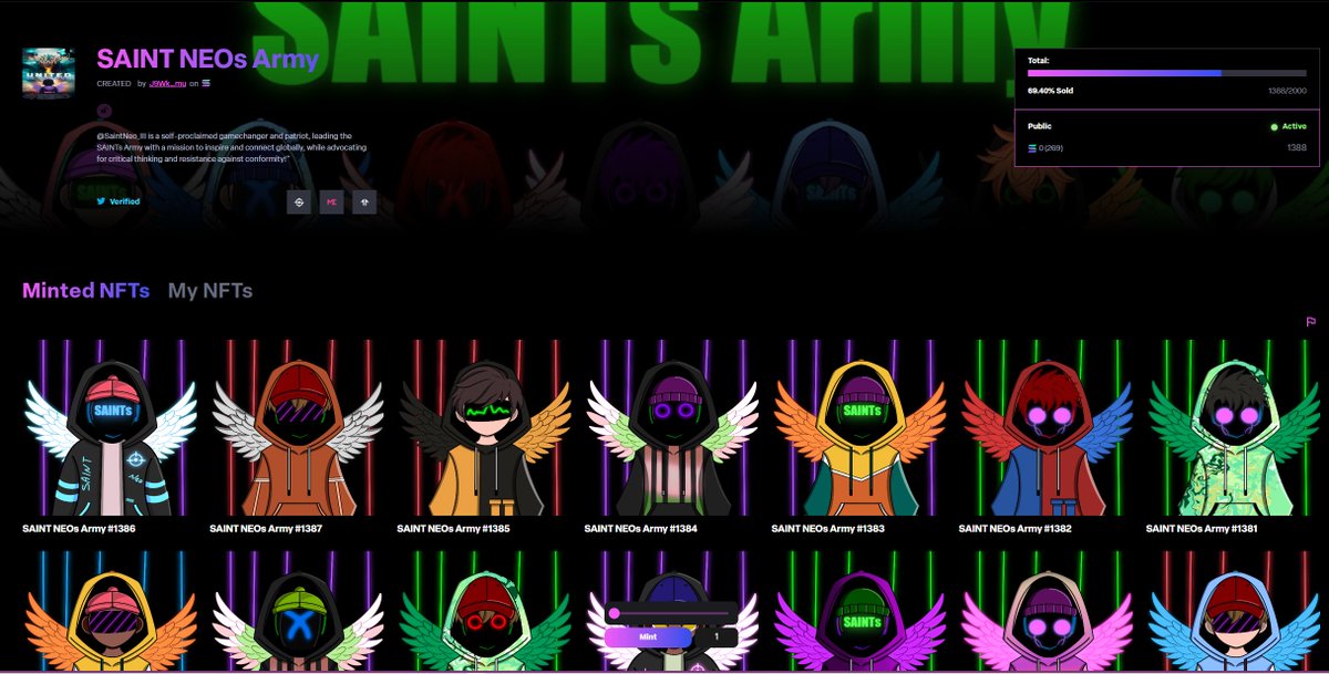 Just over 600 LEFT!!! DONT MISS OUT👇👇👇
----------->>>>>>>>launchmynft.io/sol/14872