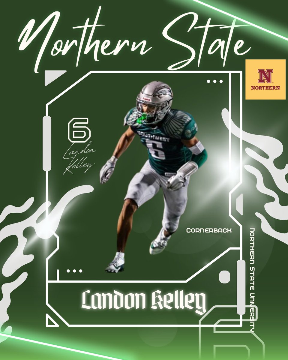 Congrats to <a href="/Ljkelley6/">Landon Kelley</a> for signing with <a href="/NSUWolves_FB/">Northern State Football🐺 🏈</a>  today!