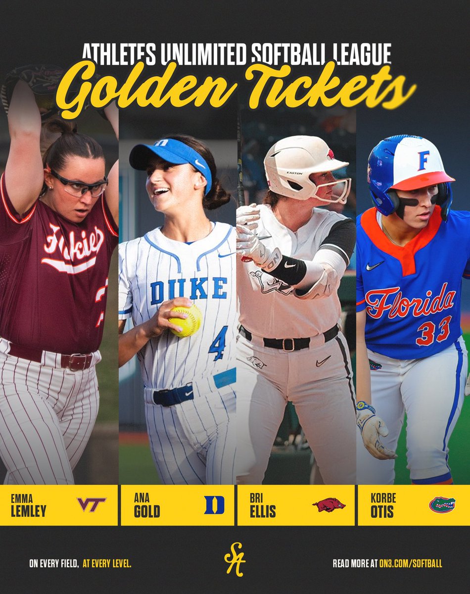 StarzGold (@starzgold) on Twitter photo The first two <a href="/theAUSLofficial/">AUSL</a> golden ticket recipients have at least one more thing in common! We're just happy we get to watch them play some more. <a href="/Emmmaaclairee/">Emma Lemley</a> <a href="/ana_gold4/">Ana Gold</a> <a href="/HokiesSoftball/">Virginia Tech Softball</a> <a href="/DukeSOFTBALL/">Duke Softball</a> <a href="/ACCsoftball/">ACC Softball</a> <a href="/thealliancefp/">The Alliance Fastpitch</a> <a href="/StarzGold_Bunn/">Starz Gold 16u (Bunn)</a> The first two <a href="/theAUSLofficial/">AUSL</a> golden ticket recipients have at least one more thing in common! We're just happy we get to watch them play some more. <a href="/Emmmaaclairee/">Emma Lemley</a> <a href="/ana_gold4/">Ana Gold</a> <a href="/HokiesSoftball/">Virginia Tech Softball</a> <a href="/DukeSOFTBALL/">Duke Softball</a> <a href="/ACCsoftball/">ACC Softball</a> <a href="/thealliancefp/">The Alliance Fastpitch</a> <a href="/StarzGold_Bunn/">Starz Gold 16u (Bunn)</a>