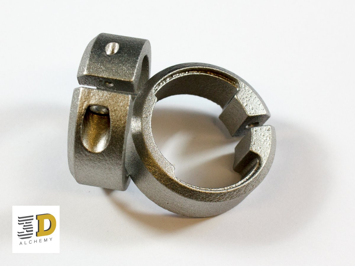 #Prototype #Mountainbike handlebar clamps produced for a well regarded European #MTB producer.  They were #3dprinted in #Aluminium and blasted. We also produced several versions of the accompanying rubber grip design.

3d-alchemy.co.uk/3d-printing-me…

#productdesign