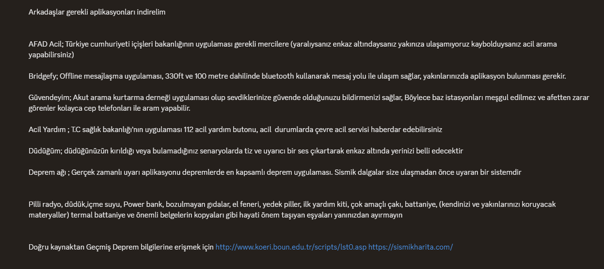 Uygulamalar gerçekten tam manasıyla işe yarayacak olmasa bile indirmekten hiçbir zarar gelmez. Yaşadığımız her şey bizim için çoktan bir ders oldu. Dinlemeniz ricamdır.