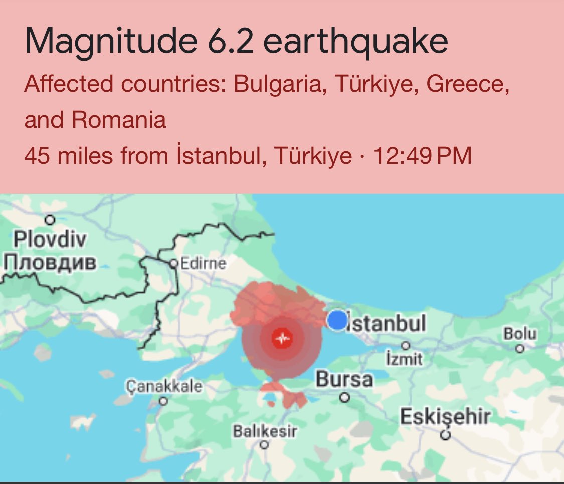 Another post-show earthquake 😱