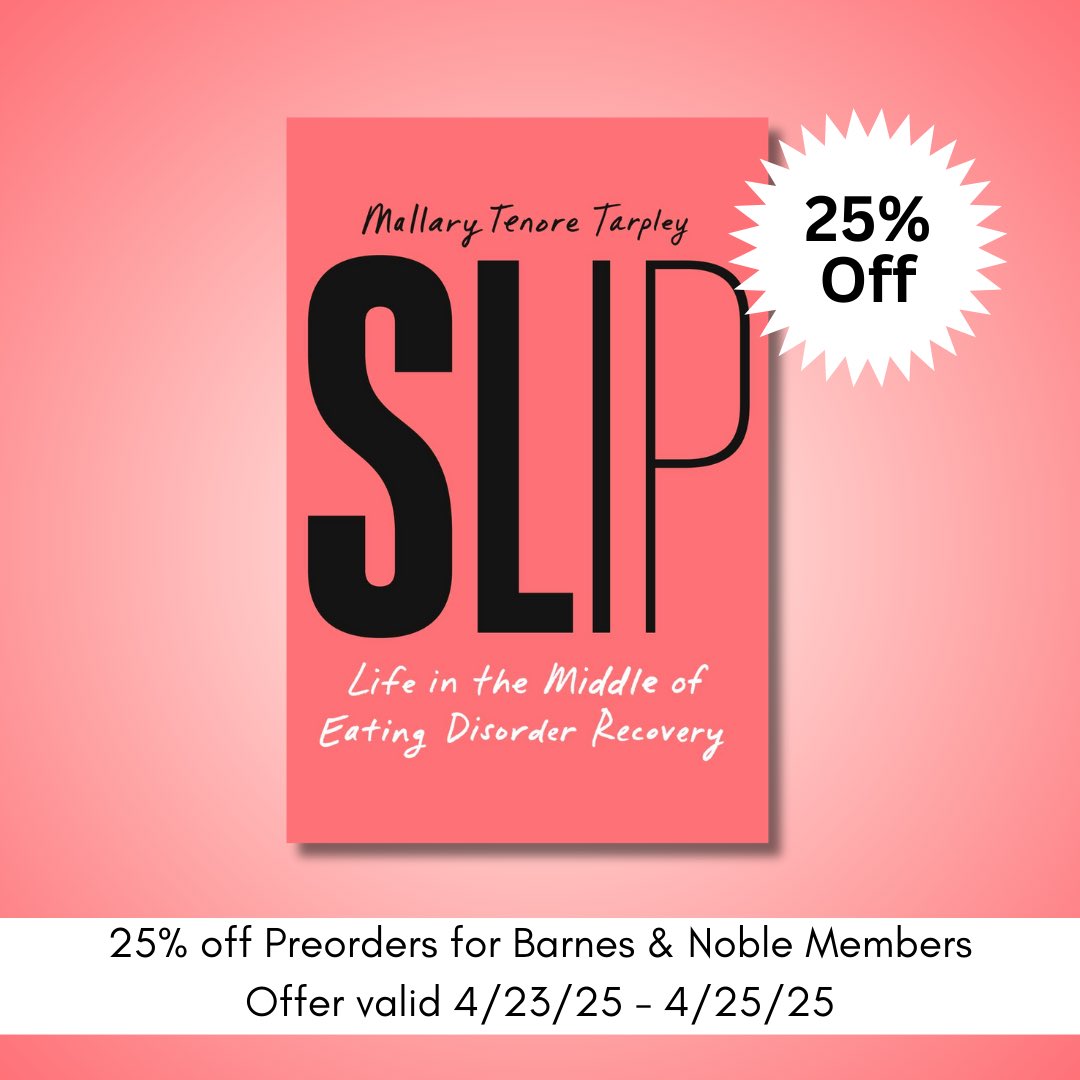 Today through Thursday, <a href="/barnesandnoble/">barnesandnoble</a> is offering a special promo on pre-orders for my book, SLIP!

➡️ Go to barnesandnoble.com &amp; search for SLIP by Mallary
➡️ Add to cart and type in the promo code PREORDER25.

(Available to anyone who is a B&amp;N Rewards or Premium member)