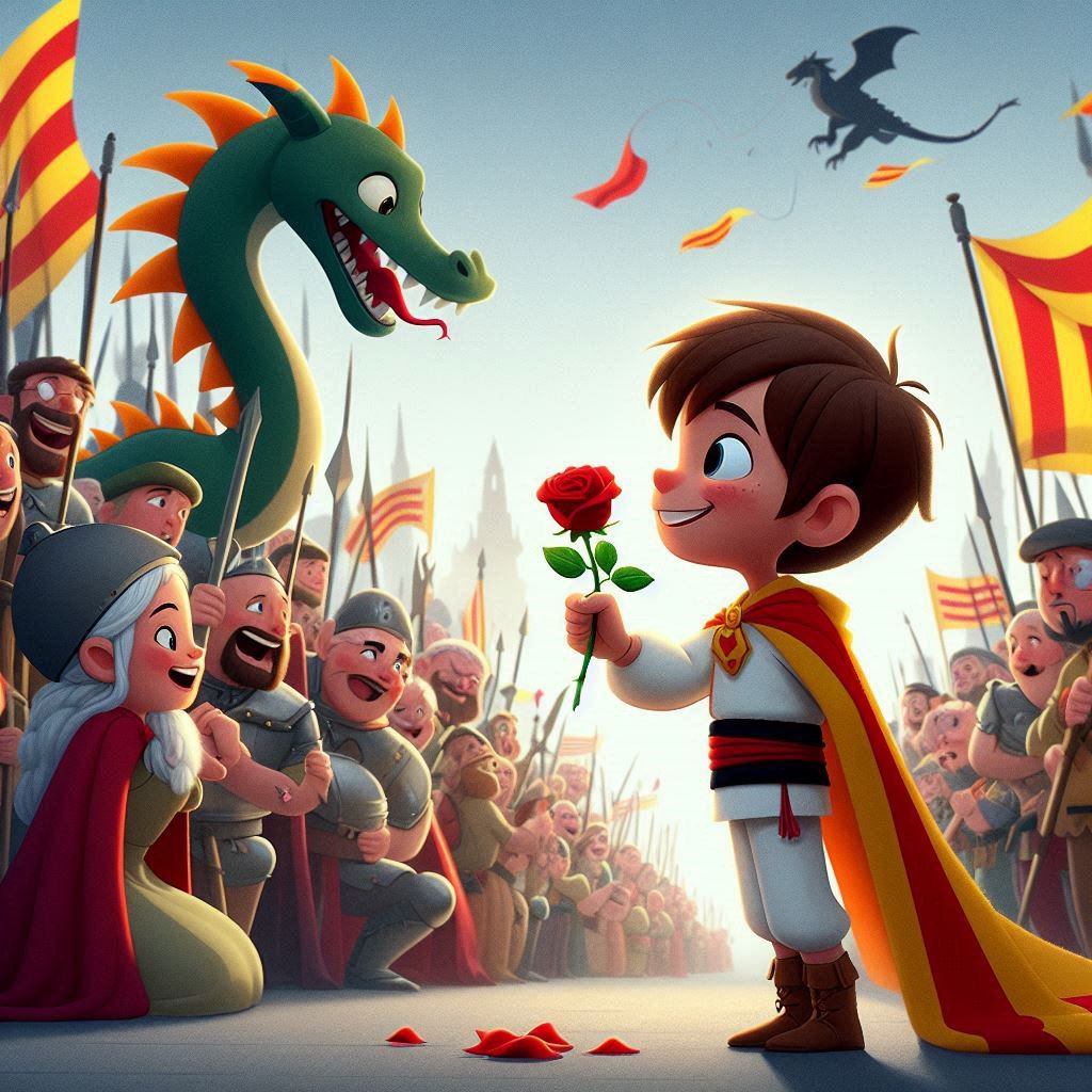 Molt bona diada de Sant Jordi!!!! 🌹📚🐲