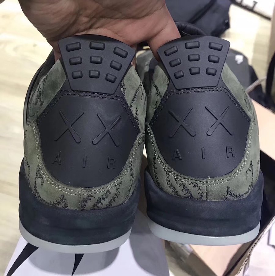 Ovrnundr's tweet photo. KAWS x Nike Air Jordan 4 “Olive” Sample https://t.co/y3lelFQOF7