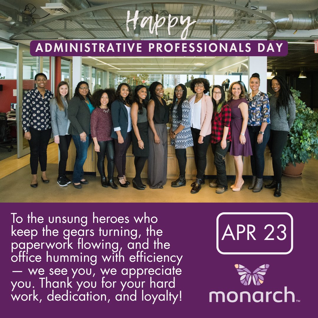 Monarchstaffing's tweet photo. Happy Administrative Professionals Day! Today we celebrate the incredible admins who keep business running smoothly.👏

We’re also hiring! 📢 FT Project Coordinator | $60–$70K | Delco | Direct Hire

Apply: https://t.co/4zcBwAWFTn

#AdministrativeProfessionalsDay #Hiring #Admins https://t.co/DeXgpVP5uZ