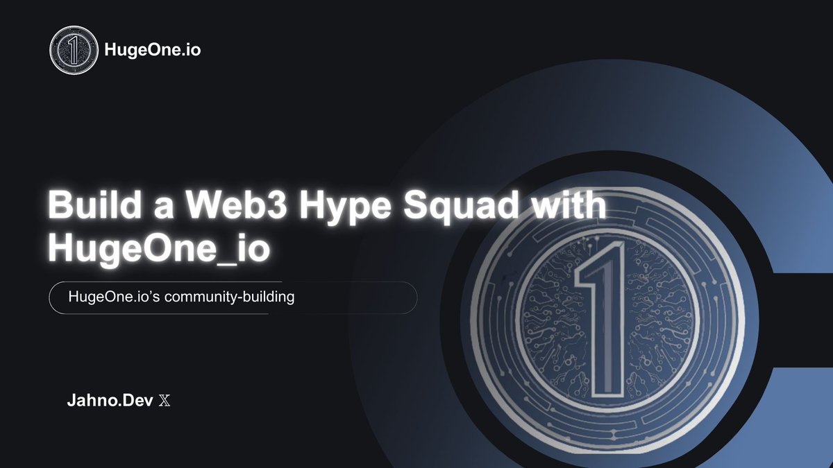 <a href="/HugeOne_io/">HugeOne.io</a> builds epic communities! Startups use $HUGE to rally backers who become their first fans &amp; users. It’s #Web3 crowdfunding with heart! What’s the coolest community you’ve joined?