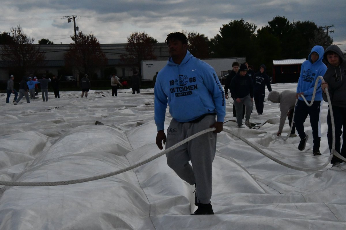 LVCFootball's tweet photo. Be Like Ben Moment!

Our football team showed up strong, tearing down the In The Net dome and lifting the community with the Annville book move. Heart, hustle, and true servant leadership. Proud is an understatement. 
#BeLikeBen #ChampionsOffTheField #d3fb https://t.co/Ntbf8jSm7c