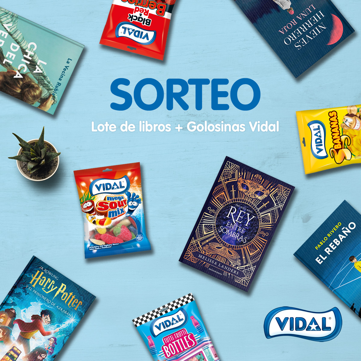Vidal Golosinas (@vidal_golosinas) on Twitter photo 📚🍬 ¡SORTEO DÍA DEL LIBRO!
Junto a <a href="/casadellibro/">Casa del Libro</a> celebramos el placer de leer (¡y de endulzar el día! 😋)
🎁 1 lote de libros + 4kg de golosinas Vidal
📍 Válido solo en Península
Para participar:
1️⃣ Sigue a <a href="/Vidal_Golosinas/">Vidal Golosinas</a> y <a href="/casadellibro/">Casa del Libro</a>
2️⃣ Dale like y RT a esta 📚🍬 ¡SORTEO DÍA DEL LIBRO!
Junto a <a href="/casadellibro/">Casa del Libro</a> celebramos el placer de leer (¡y de endulzar el día! 😋)
🎁 1 lote de libros + 4kg de golosinas Vidal
📍 Válido solo en Península
Para participar:
1️⃣ Sigue a <a href="/Vidal_Golosinas/">Vidal Golosinas</a> y <a href="/casadellibro/">Casa del Libro</a>
2️⃣ Dale like y RT a esta