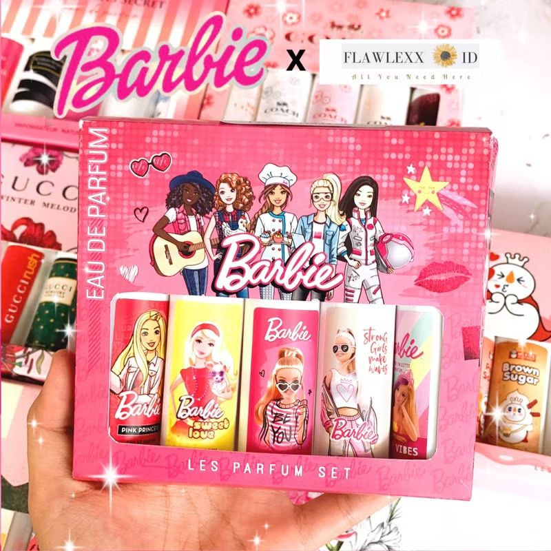 Hestindah's tweet photo. Cek PARFUM BARBIE GIFT SET 1BOX ISI 5 TRAVEL SIZE dengan harga Rp15.500. Dapatkan di Shopee sekarang! https://t.co/jcq11PLkIy https://t.co/bTP7rhH1wz