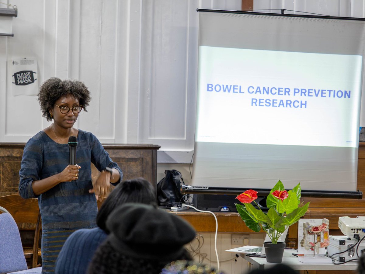 Cancer Screening & Prevention Research Group (@csprg_imperial) on Twitter photo <a href="/harewoodr/">Rhea Harewood</a> improving #BowelCancerAwareness at a community outreach event with the Harrow THCOGIC church.
The group discussed how #BowelCancer is caused, how we can screen to find it earlier and how to improve public involvement in bowel cancer research
#EDI #CancerResearch <a href="/harewoodr/">Rhea Harewood</a> improving #BowelCancerAwareness at a community outreach event with the Harrow THCOGIC church.
The group discussed how #BowelCancer is caused, how we can screen to find it earlier and how to improve public involvement in bowel cancer research
#EDI #CancerResearch