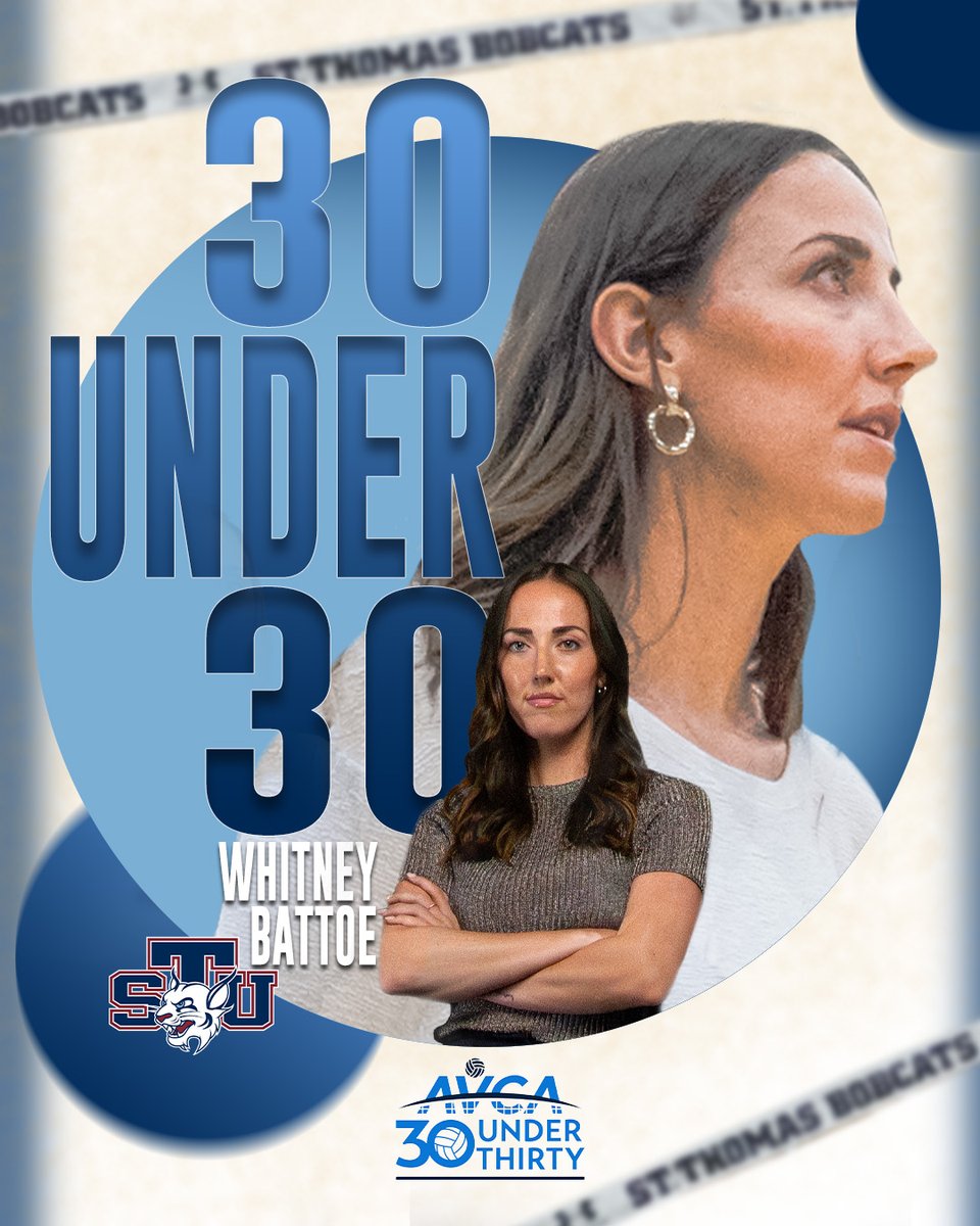 Congratulations to <a href="/STUVolleyball/">STU Volleyball</a>'s <a href="/WhitneyBattoe/">whitney battoe</a> on being named to the <a href="/AVCAVolleyball/">AVCA</a> 30 Under 30 list!