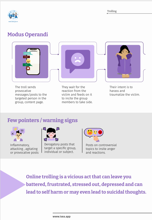 SSOIndia's tweet image. Trolling = emotional bait.
Don’t bite.
Learn how online provocation turns into cyber offences. 🧠💡

#ThinkBeforeYouReact #StopOnlineHarassment #DigitalWellbeing #CyberSafety #StaySafeOnline #SayNoToTrolling #ThinkBeforeYouClick #OnlineHarassment #DigitalWellbeing…