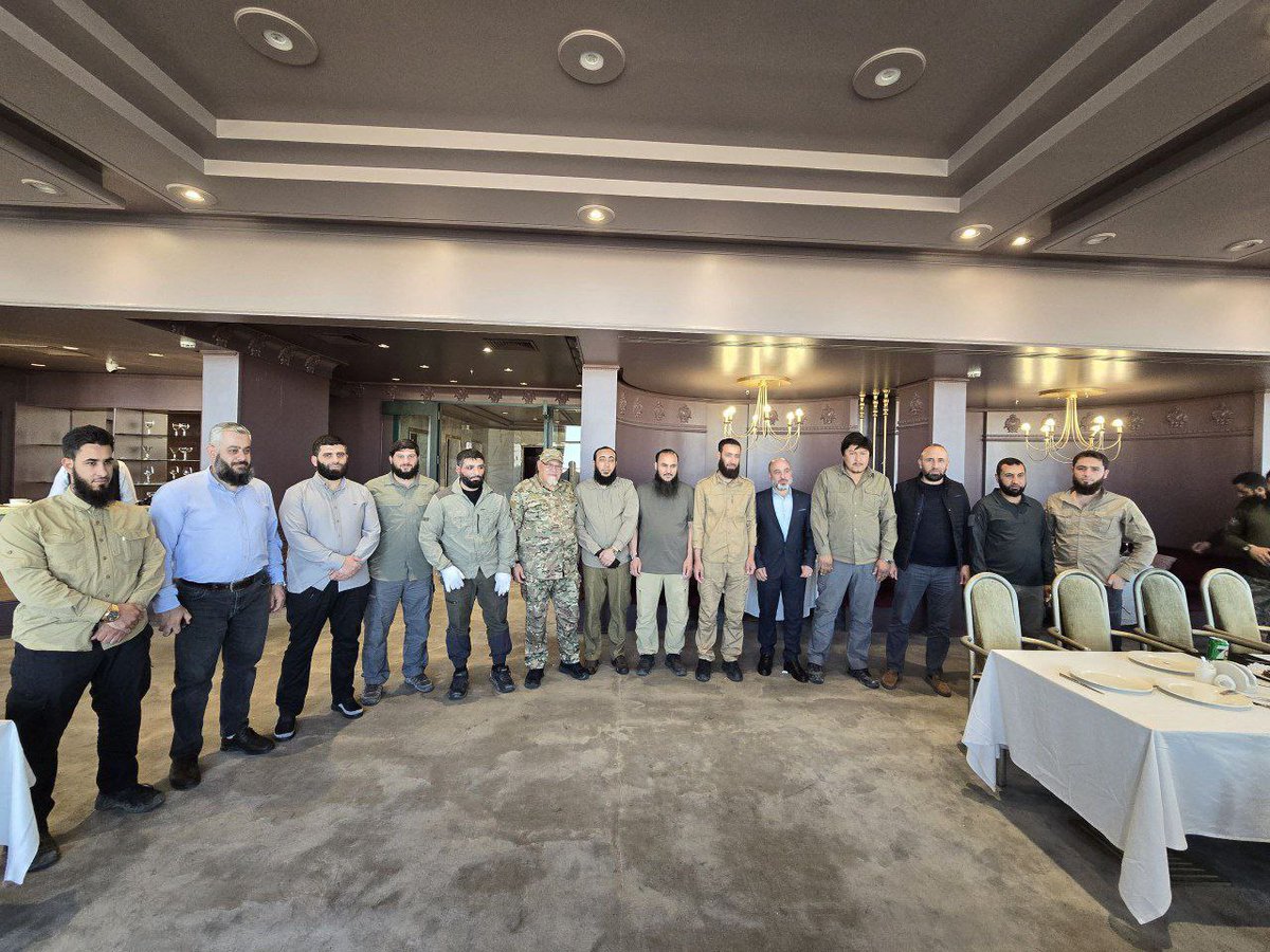 The leadership of the Turkistan Islamic Party (TIP) visited the 60th Division of Jolani's Syrian Army in Aleppo.

I'd imagine China cannot be too happy about this.