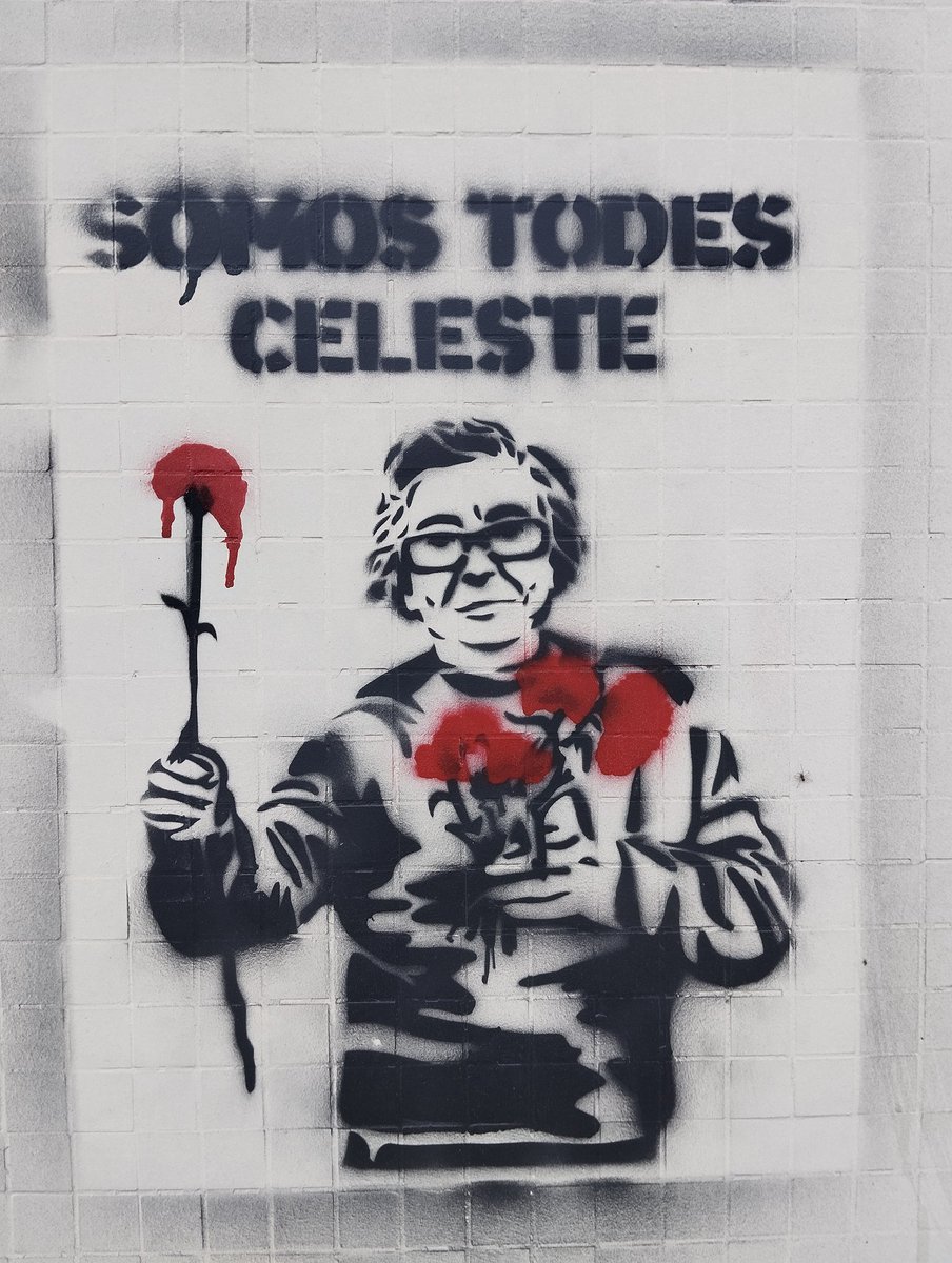 cinquenta e um anos depois, esta será a primeira celebração do 25 de abril sem a nossa celeste!

graffiti nas ruas do porto