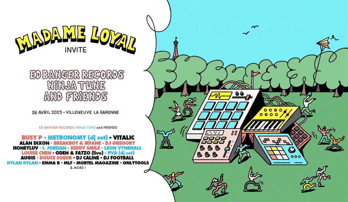 SAMEDI 26 AVRIL 
14H-00h
Prenez vos places ici : shorturl.at/6jFmo