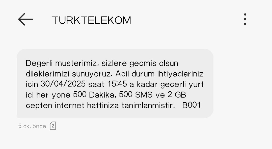 #deprem çekmedikten sonra milyon dakka versen nolur? <a href="/TurkTelekom/">Türk Telekom</a>