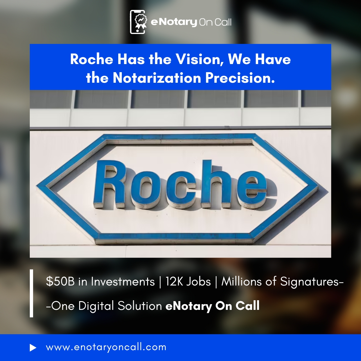 eNotaryOnCall's tweet photo. With Roche investing $50B+ the need for secure notarization is rising. From onboarding to IP deals. eNotary On Call can help 24/7 with Notarization.
https://t.co/1Y7ierMonb
#Roche #pharmaceuticale #Swiss #protectionist #SmartInvesting #pharma #healthtech #Trump #Vision2030 https://t.co/3ZgQxfoAXc
