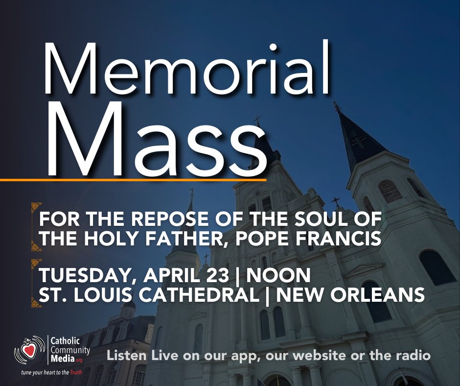 Happening Today! We'll carry the mass live.