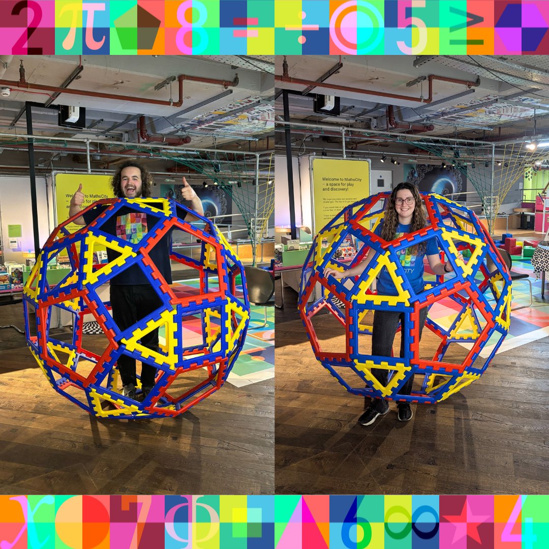 MathsCity (@mathscityleeds) on Twitter photo Check out this rhombicosidodecahedron created by our staff with an XL Polydron Geodome!
Create your own geometric shapes with our original Polydron and frameworks pieces within the centre or bring home your own from our new <a href="/polydronuk/">PolydronUK</a> range in store!
#rhombicosidodecahedron Check out this rhombicosidodecahedron created by our staff with an XL Polydron Geodome!
Create your own geometric shapes with our original Polydron and frameworks pieces within the centre or bring home your own from our new <a href="/polydronuk/">PolydronUK</a> range in store!
#rhombicosidodecahedron