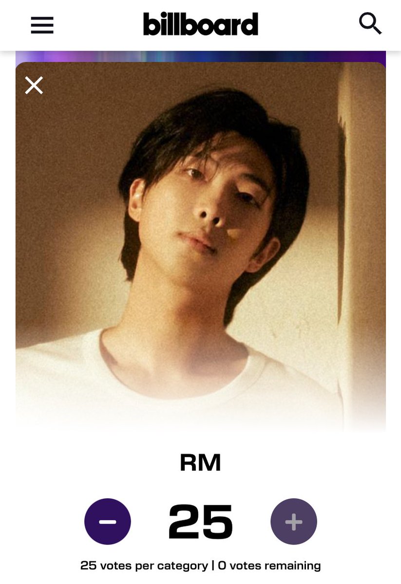 knj_brasil's tweet image. 🗳️ | VOTAÇÃO #Amas 2025 

#RM está concorrendo na categoria k-pop.

São permitidos 25 por dia em cada categoria pelo site:

🔗billboard.com/amasvote/

Lembrando que os votos também são válidos comentando com a hashtag #kpoprm no post oficial do Insta.

(+)