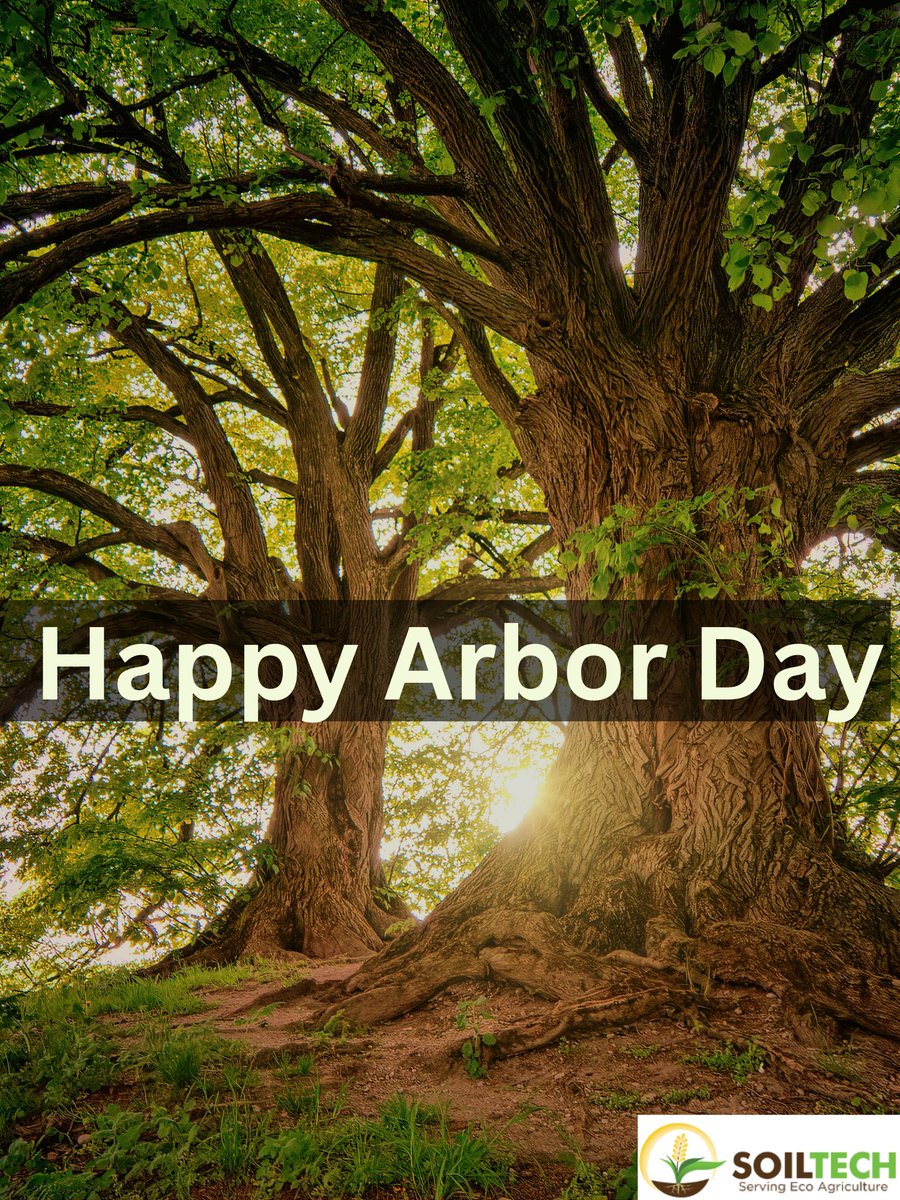 Today we celebrate Arbor Day, a wonderful occasion to appreciate and reflect on the importance of trees and nature in our lives.

Try our products today and experience the difference!

Website link: soiltechcorp.com

#ArborDay #SoilTechnologies #SustainableFarming